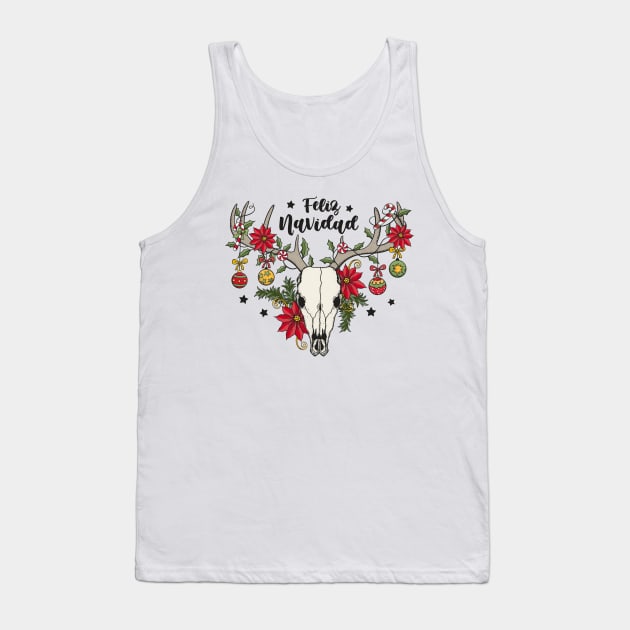 Feliz Navidad Tank Top by MZeeDesigns